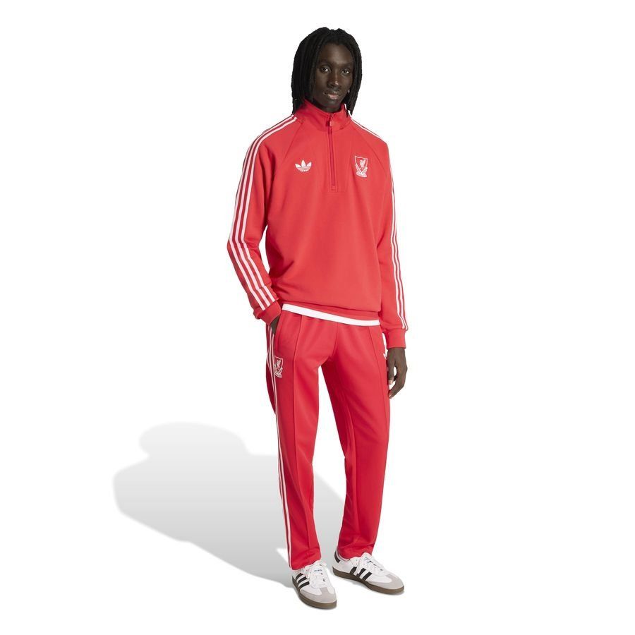 Liverpool Track Top OG Half Zip - Pure Ruby - Men's-SoccerKits Hub | Buy Soccer Jerseys Online